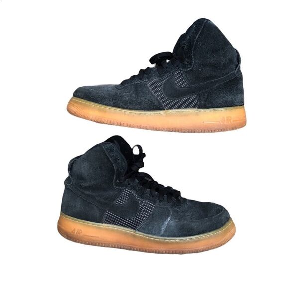 RARE 2016 Nike Air Force 1 High 07 LV8 Black Gum Size 12 - Picture 2 of 16